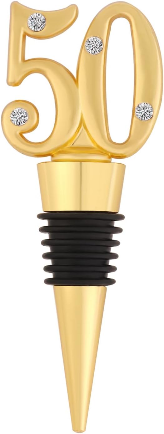 12 Pack 50th Birthday Party Favors-50 Years Old Wine Stopper for 50th Wedding Anniversary Party