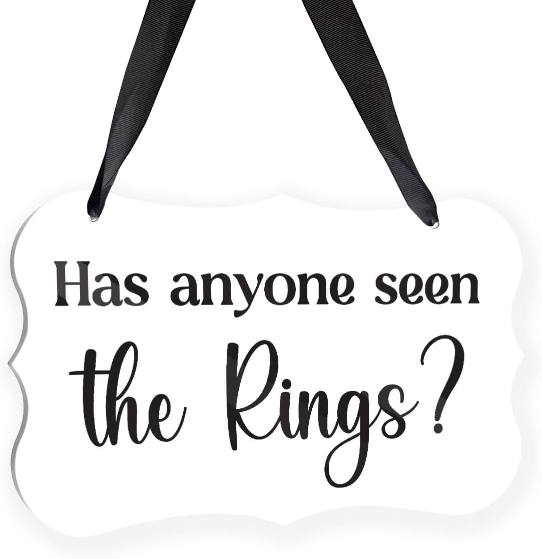 Acrylic Wedding Sign, Ring Bearer Sign, for Rustic Wedding Decor Signs, Acrylic Wall Art With