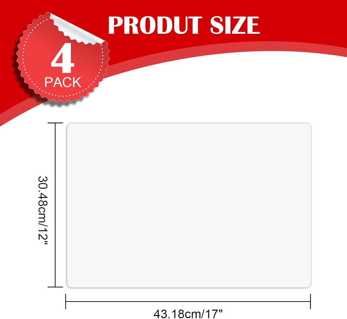 Thaibear Blank Car Magnets, 17" x 12", 4 Pack Car Door Magnets Signs for Vehicle, Rounded Corners