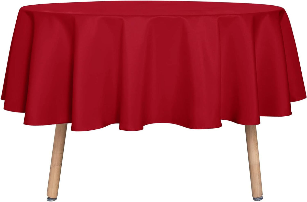 sancua Round Tablecloth - 70 Inch - Water Resistant Spill Proof Washable Polyester Table Cloth