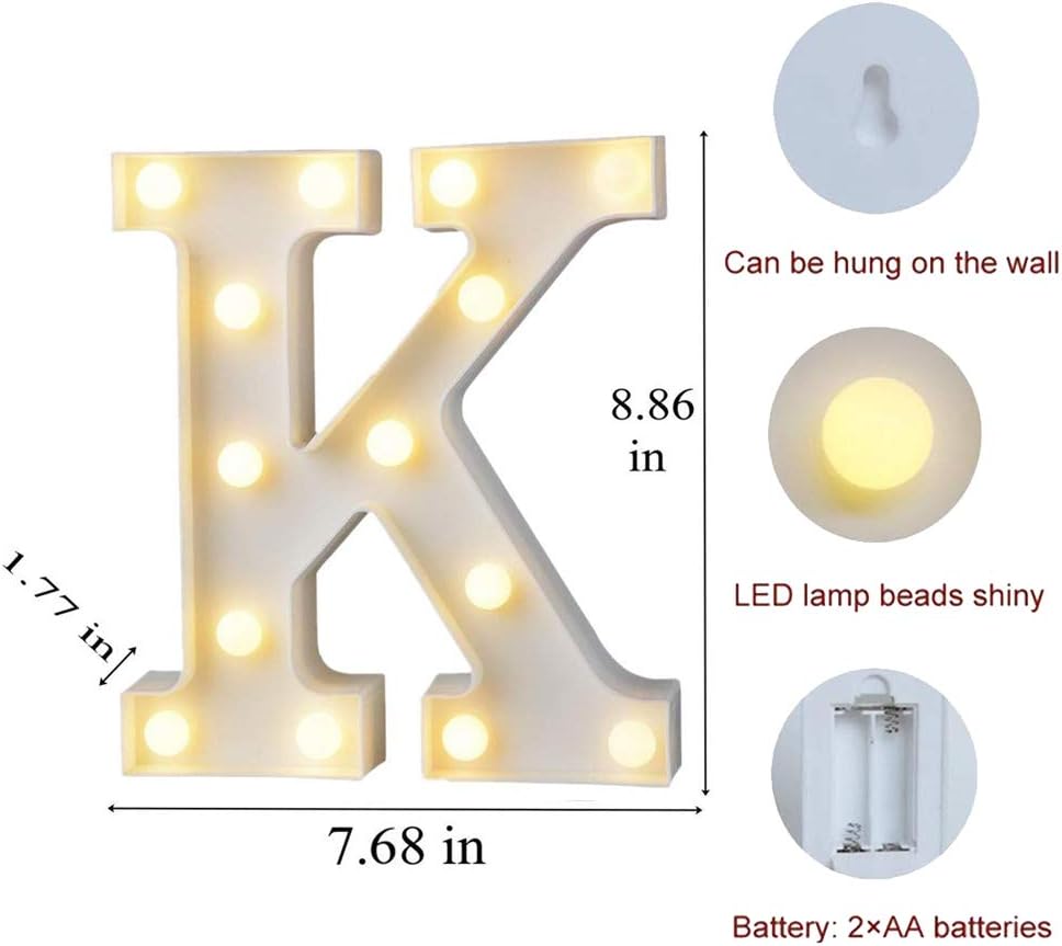 MUMUXI Marquee Light Up Letters | Large Light Up Numbers | Battery Powered and Bright with Every