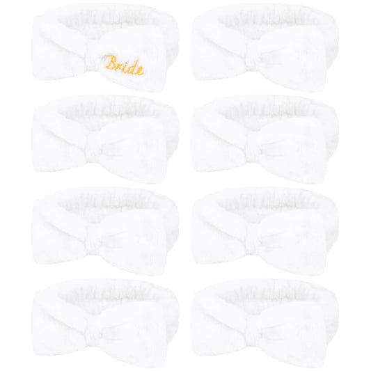 Semato Bachelorette Party Favor Set Bride and Bridesmaid Spa Headband Skincare Headbands for Women