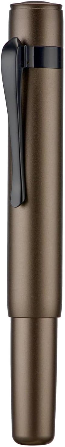 Hongdian M2 Black Forest Mini Fountain Pen, Bent Nib & Sleek Shape Aluminium Short Pocket Travel