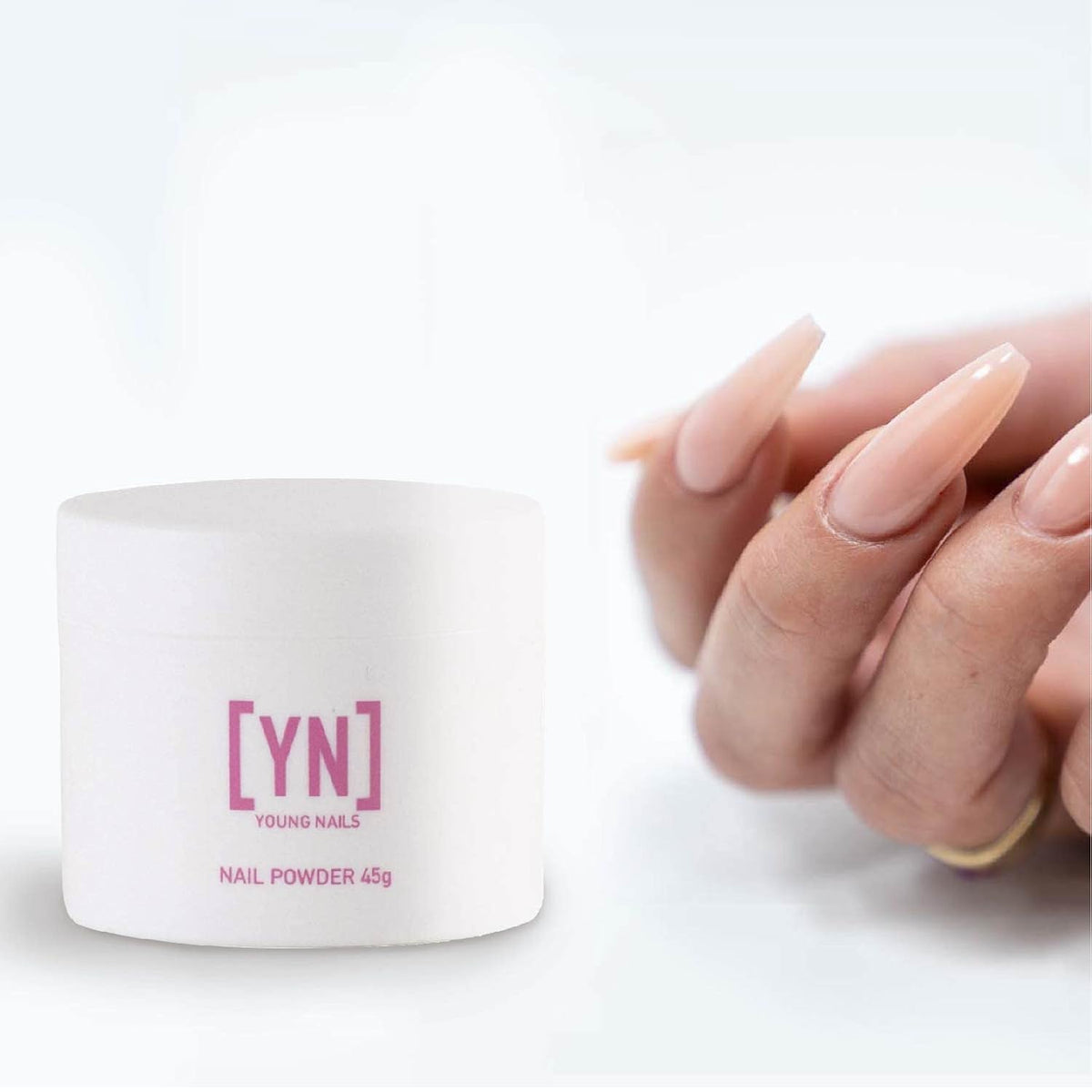 Young Nails Acrylic Cover Powder, Peach, 45 Gram