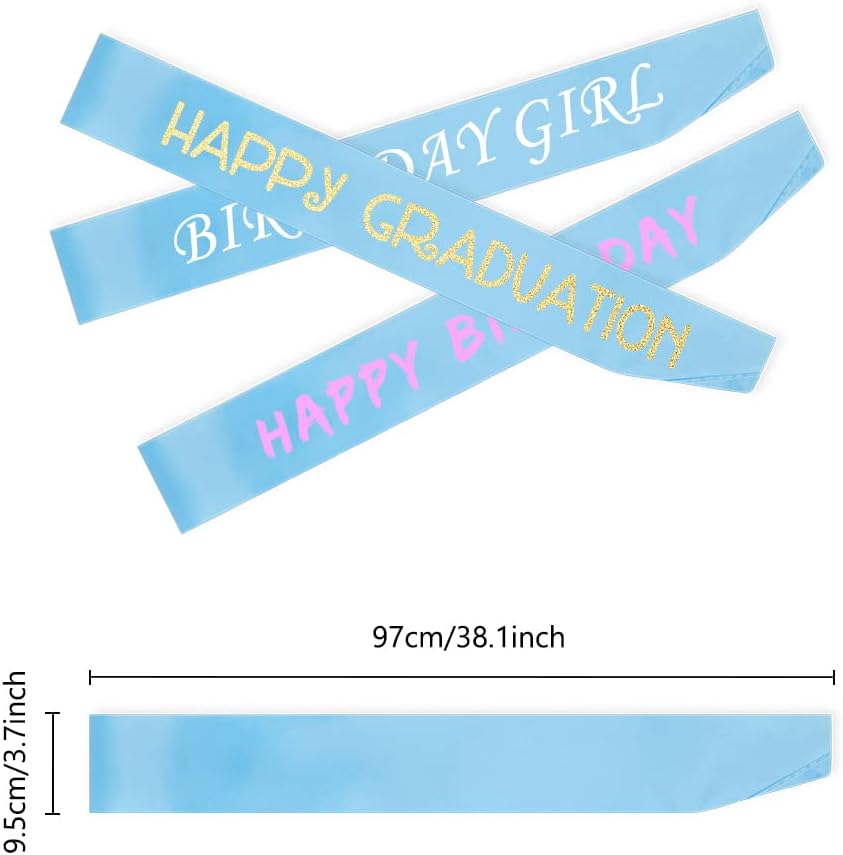 16 Pcs Sash Blank Satin Sash Light Blue Sash Party, Bride To Be Sash, Plain Sash, Diy Sash Sashes