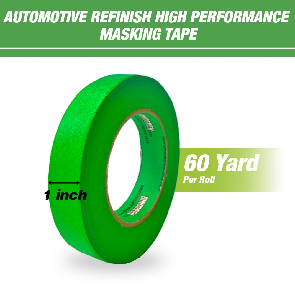 LAUCO DINOGREN High Performance Masking Tape for Car Paint, Heat & Water Resistant, Multi-Purpose