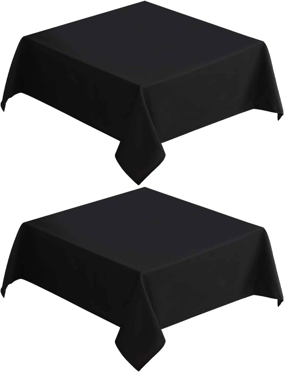 VidaFete Square Tablecloth 2 Pack 52 x 52 Inch Tablecloths Stain Wrinkle Resistant Polyester Dining