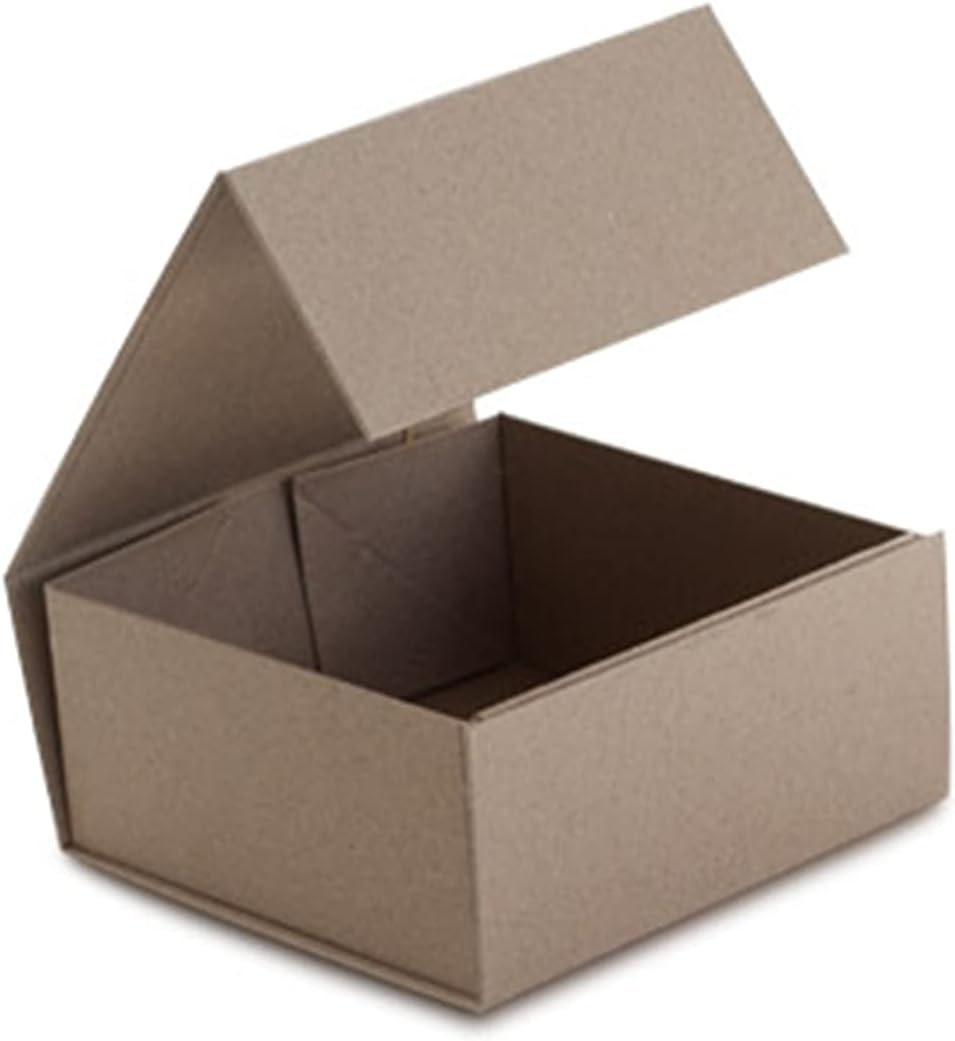 CECOBOX - Gift Boxes with Lids for Presents 6"x6"x2.75" - Matte, Collapsible Magnetic Closure Gift