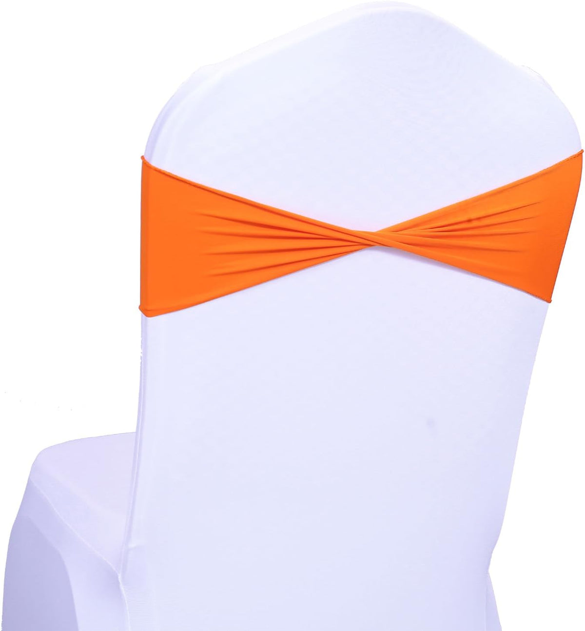 MDS Pack of 25 Spandex Chair Sashes Bows Elastic Stretch Dining Chair Bands Ties Without Slider