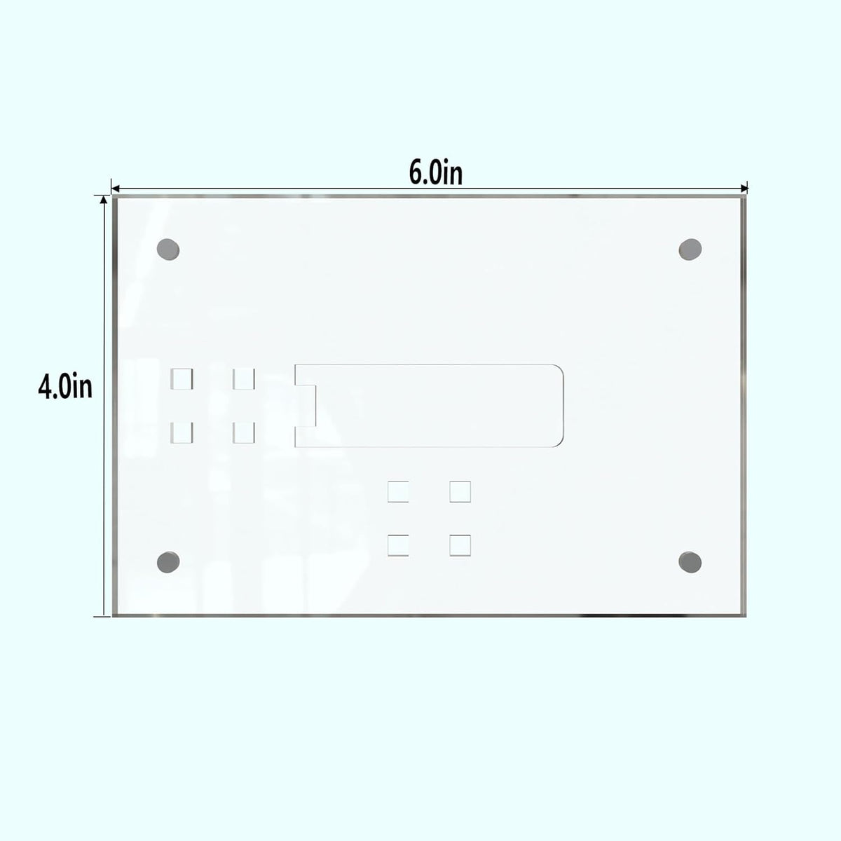 HELPLEX Picture Frames, 6 Pack 4x6 inch Acrylic Picture Frame Clear 4 x 6 Photo Frames Magnetic