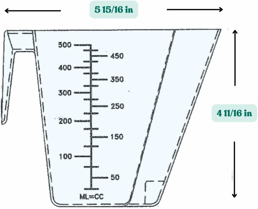 2 Cup (1 Pint | 16 Oz. | 500 mL) Scoop for Measuring Coffee, Pet Food, Grains, Protein, Spices and
