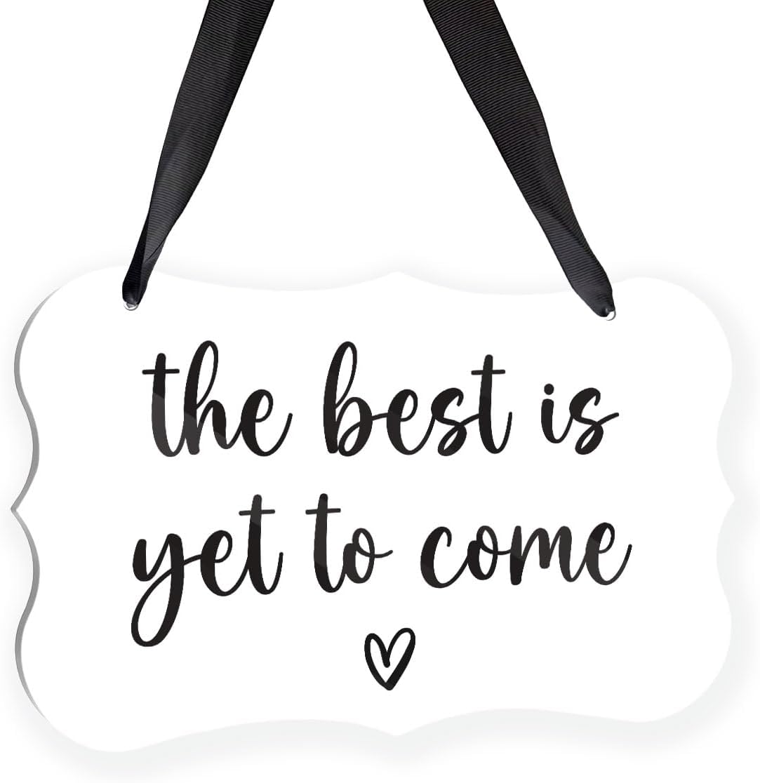 Acrylic Wedding Sign, Ring Bearer Sign, Rustic Wedding Decor Signs, Acrylic Wall Art With Ribbon