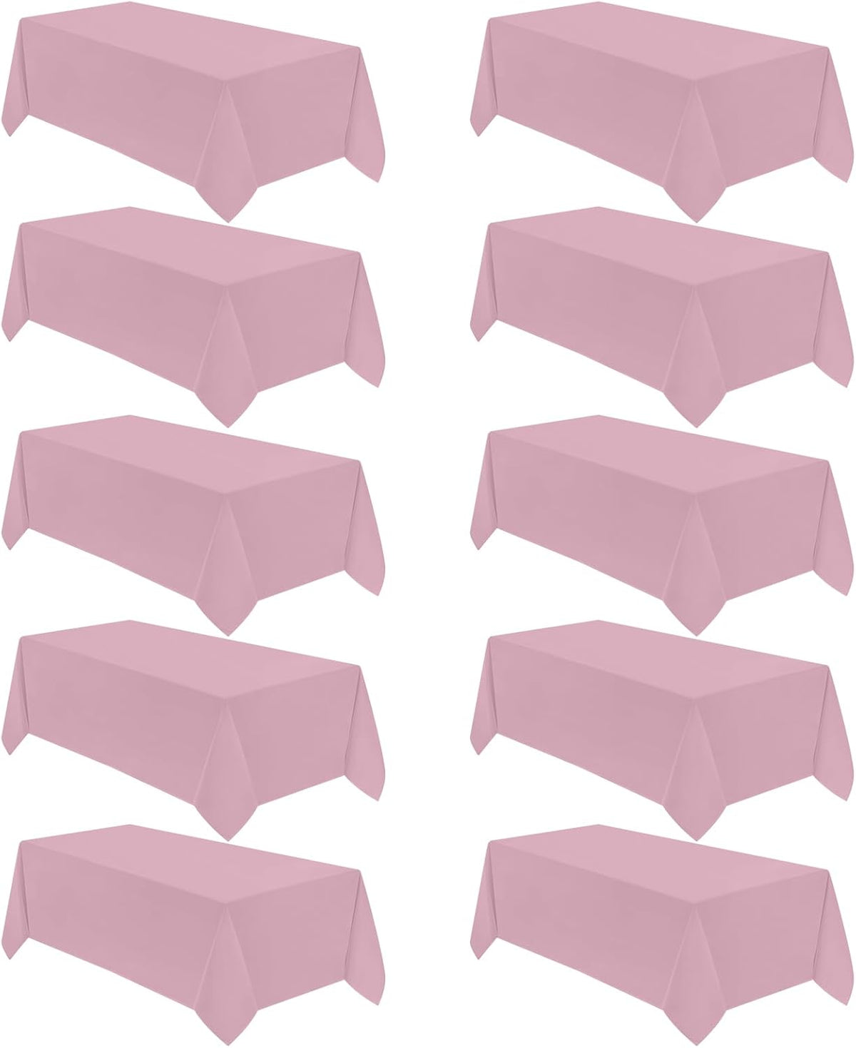 VidaFete Tablecloth 10 Pack 90 * 156inch Rectangle Table Cloth Polyester, Stain Wrinkle Resistant