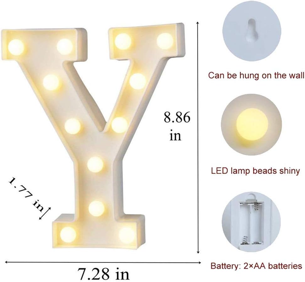 MUMUXI Marquee Light Up Letters | Large Light Up Numbers | Battery Powered and Bright with Every