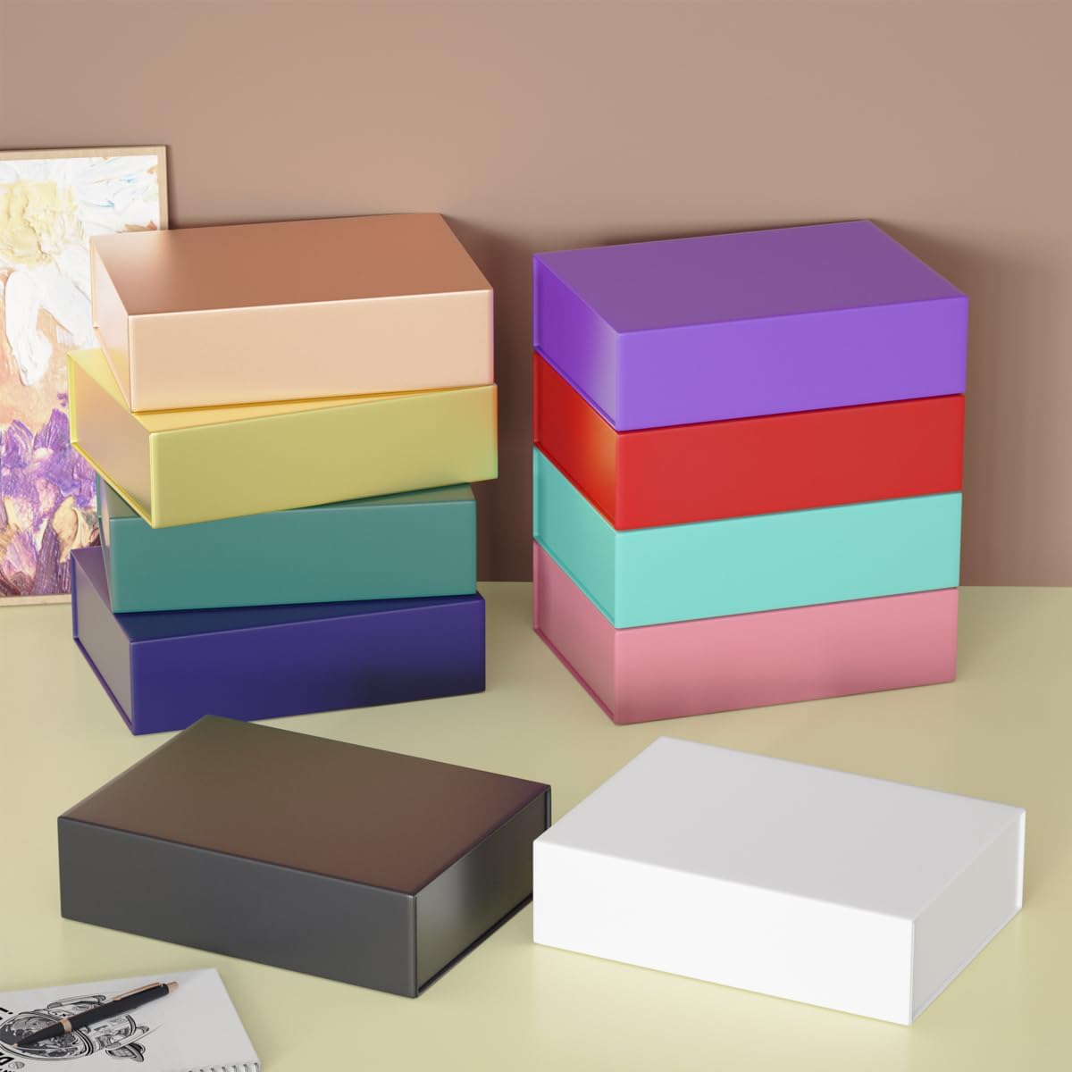 Gift Boxes 11.9" x 8.5" x 3.3" with Magnetic Closure Lid Boex for Presents,Bridesmaid Gifts