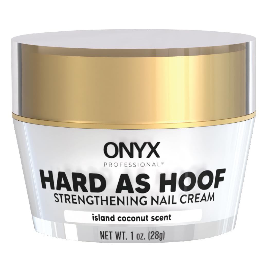 Onyx Professional Hard as Hoof Nail Strengthening Cream, Coconut Scent - Nail Growth and