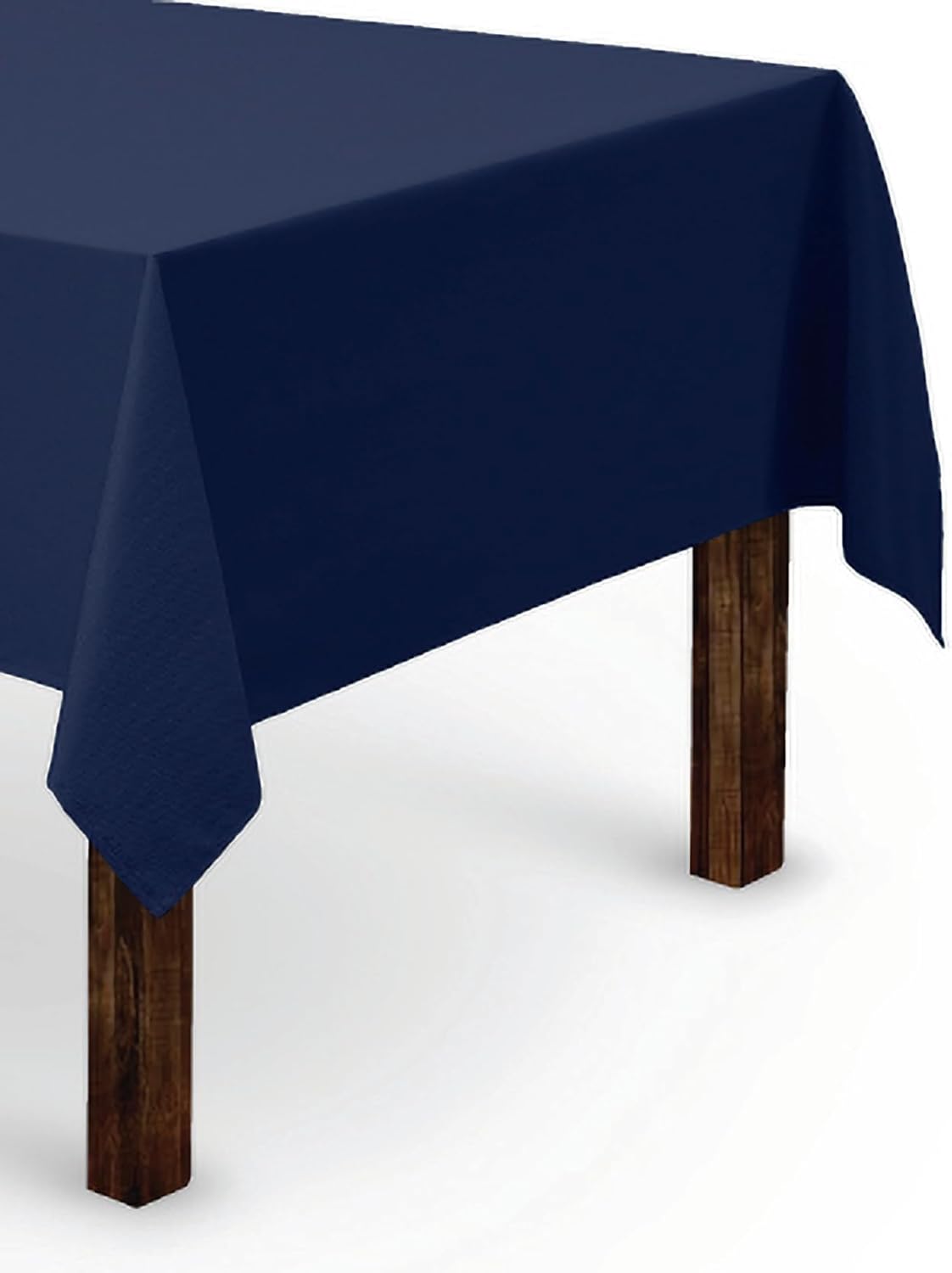 Gee Di Moda Rectangle Tablecloth - 60 x 126 Inch Navy Blue Table Cloth for 8 Foot Rectangle Table