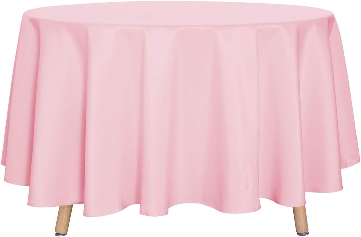 sancua Round Tablecloth - 90 Inch - Water Resistant Spill Proof Washable Polyester Table Cloth