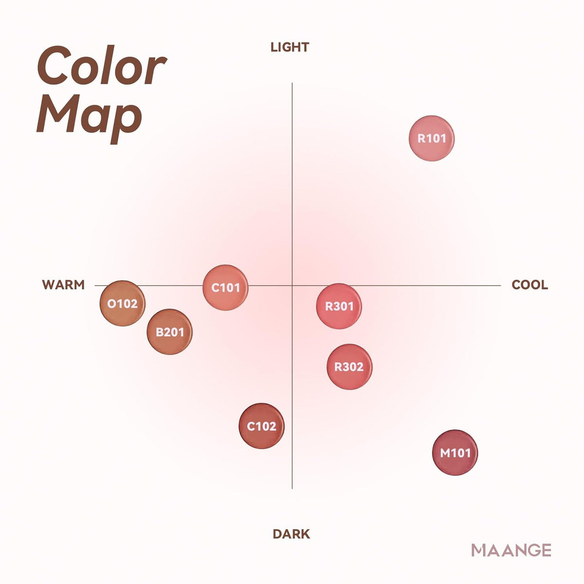 MAANGE Multi-Use Blush Stick, All-in-One Cream Blush for Cheeks, Eyes & Lips Long-Wearing