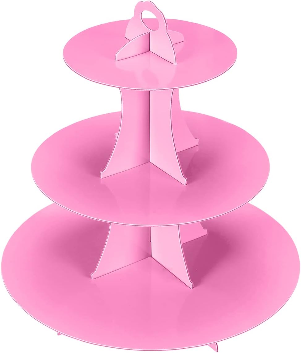 3-Tier Cupcake Stand, Cake Stand holder, Tiered DIY Cupcake Stand Tower for Dessert Table Displays