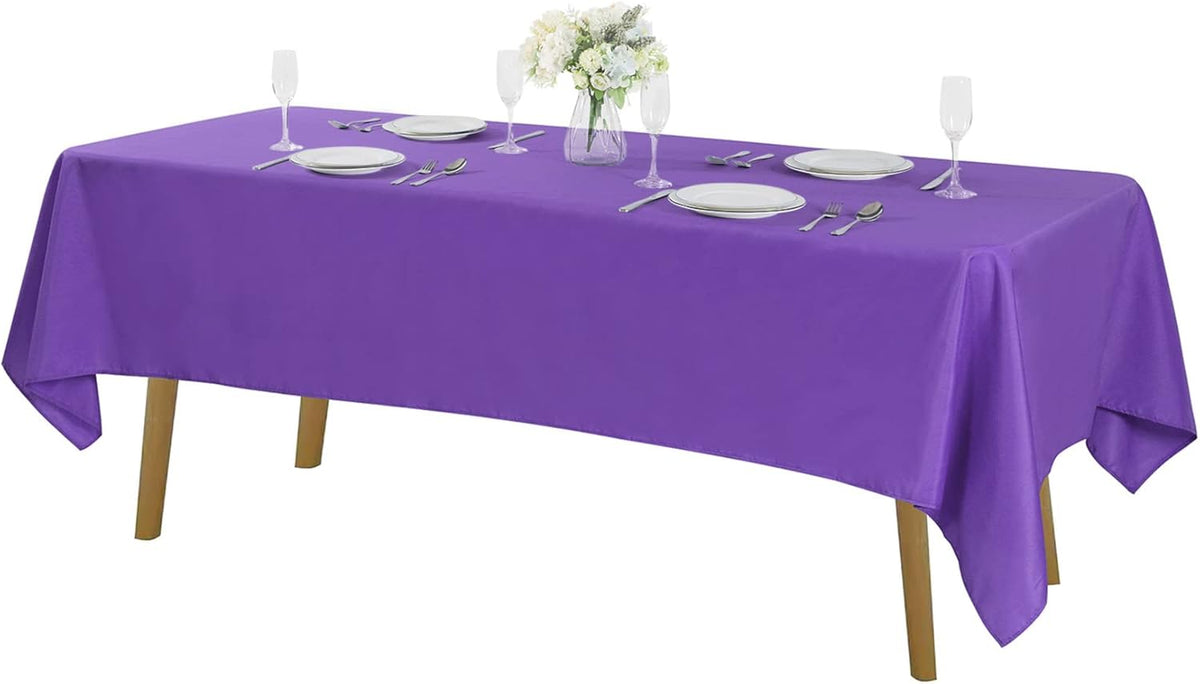 Rectangle Tablecloth 60x102 inch Washable Polyester Fabric Table Cloth for Wedding Party Dining