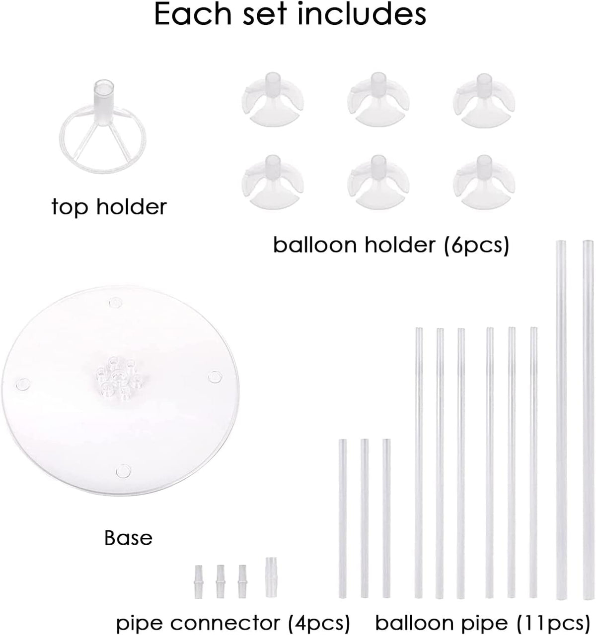 10 Sets of Balloon Stands for Table Balloon Stand Allowing Balloons To Float Without Helium Tank