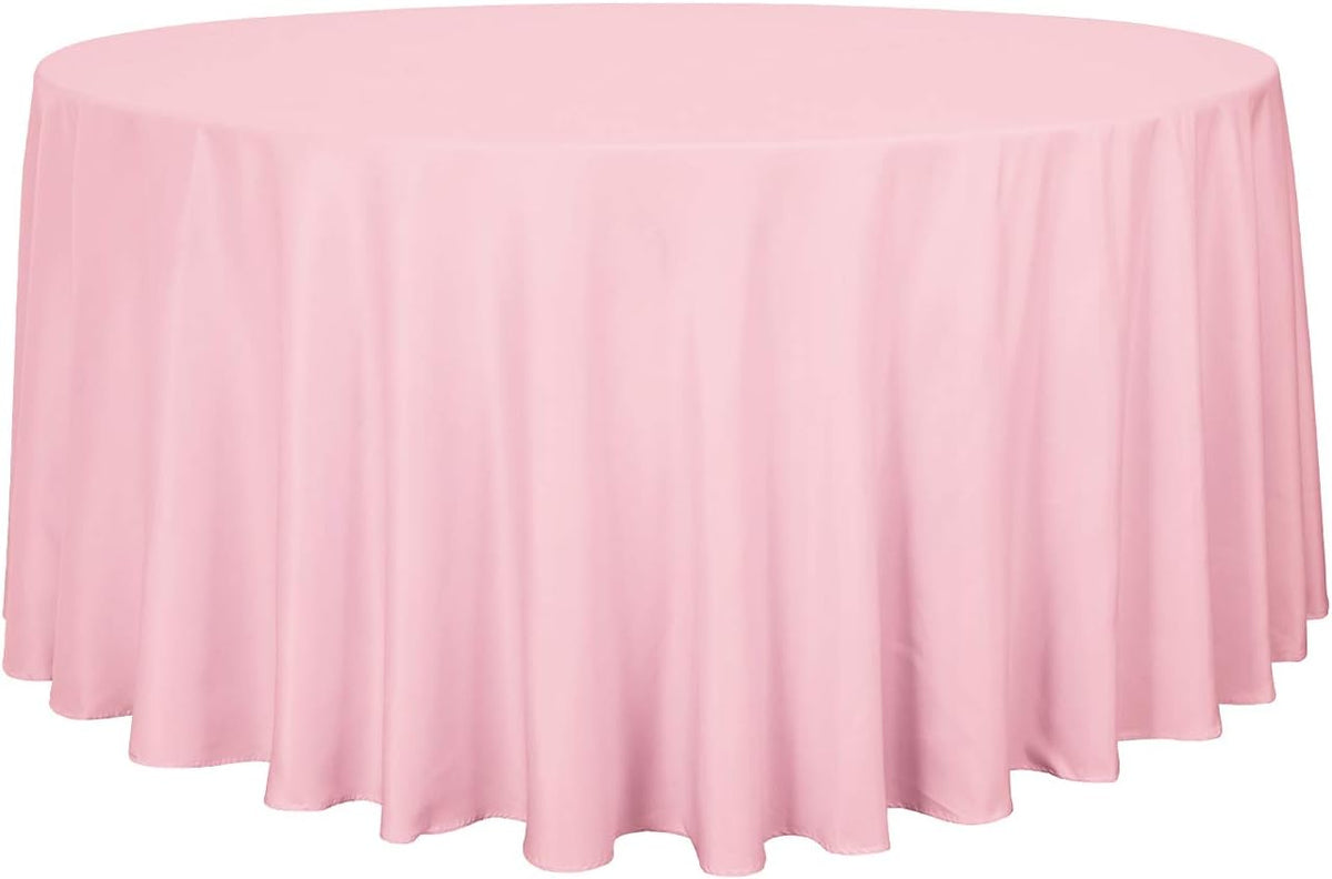 sancua Round Tablecloth - 120 Inch - Water Resistant Spill Proof Washable Polyester Table Cloth