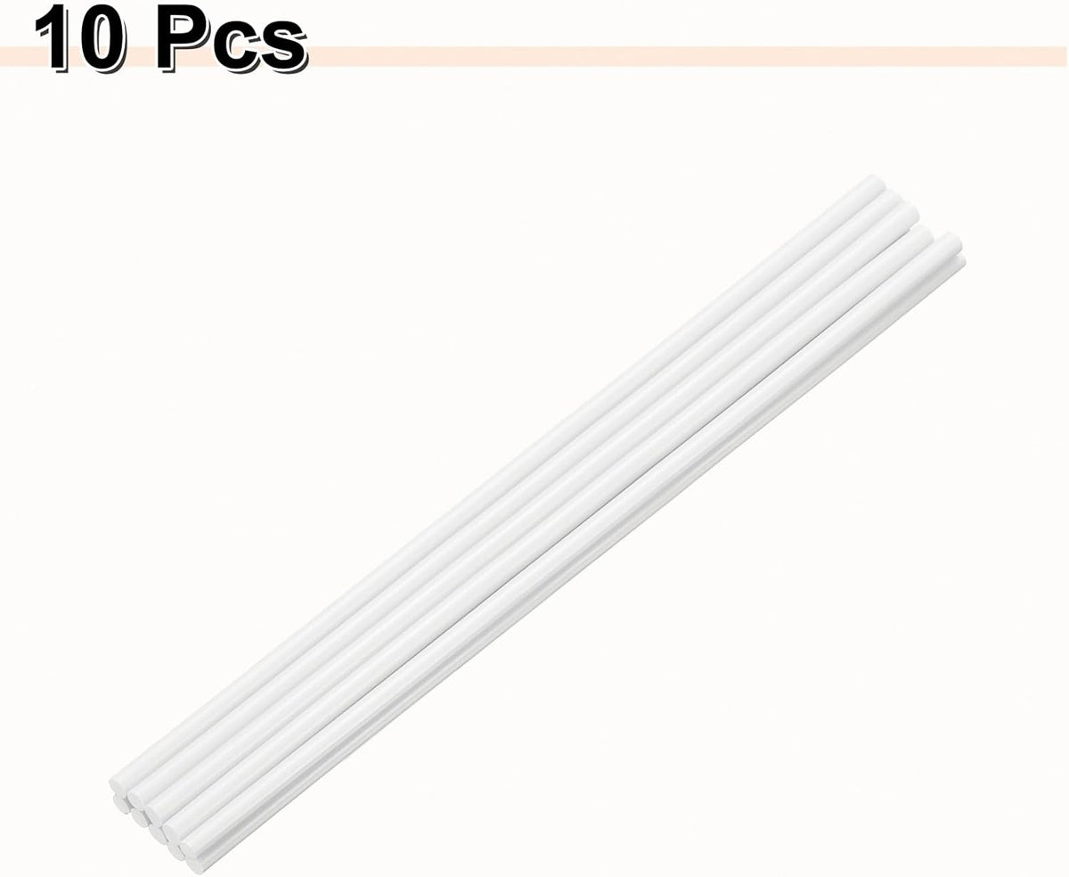 HARFINGTON 10pcs Hot Glue Sticks 0.28" Dia x 11.81" Long EVA Mini Hot Melt Adhesive Glue Stick for