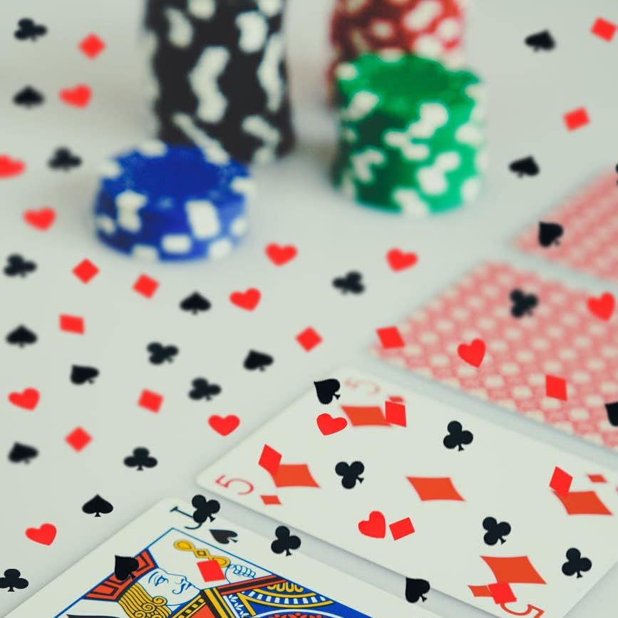 Poker Confetti Casino Sequins-Table Confetti Metallic Foil Sprinkles or DIY for Wedding Birthday