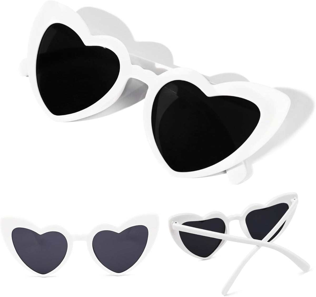 YOGFIT Heart Sunglasses for Women Fashion Classic Love Eye Protection Sunglasses Vintage Cute Heart