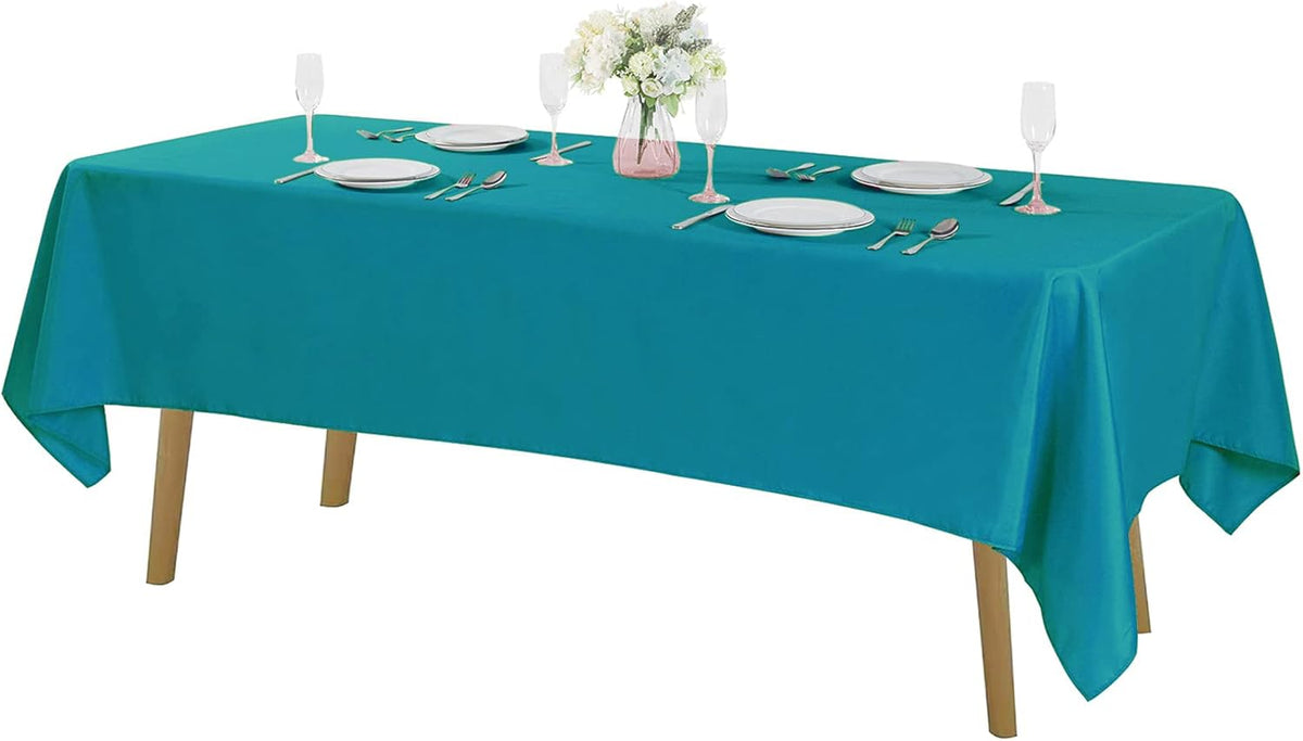 Rectangle Tablecloth 60x102 inch Washable Polyester Fabric Table Cloth for Wedding Party Dining