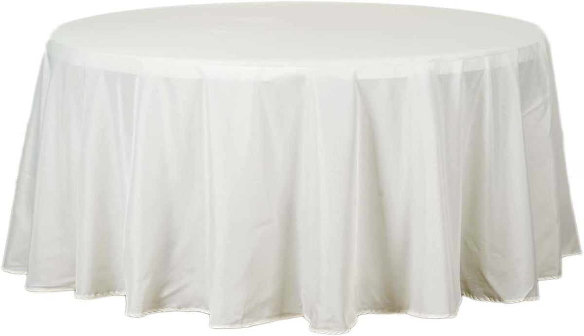 Efavormart Round Tablecloth, 120 Inch Stain & Wrinkle Resistant Washable Table Cloth, Decorative