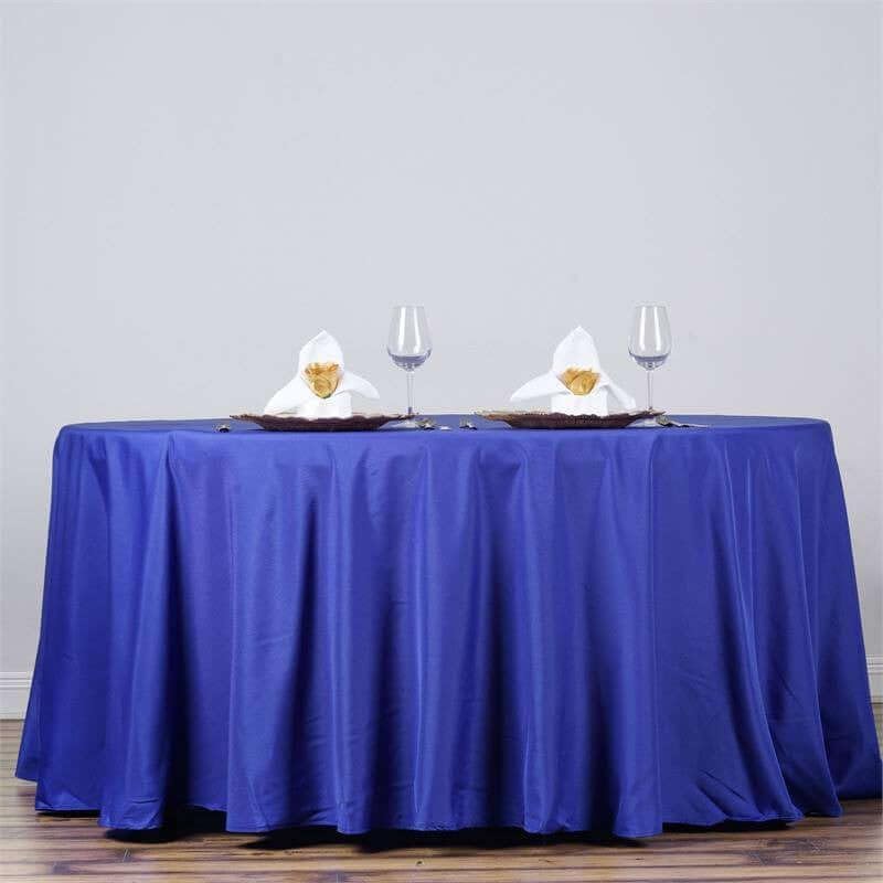 Efavormart Round Tablecloth, 132 Inch Stain & Wrinkle Resistant Washable Table Cloth, Decorative