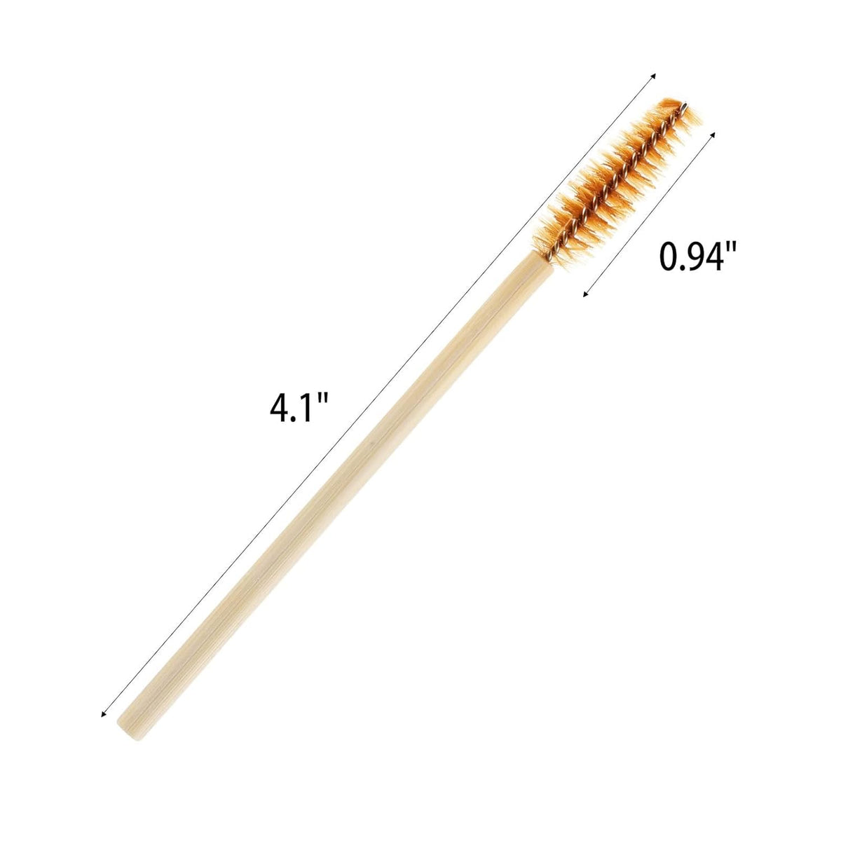 Tbestmax 300 Disposable Mascara Wands Eyelash Brush Spoolies for Eye Lash Extension Eyebrow Bamboo