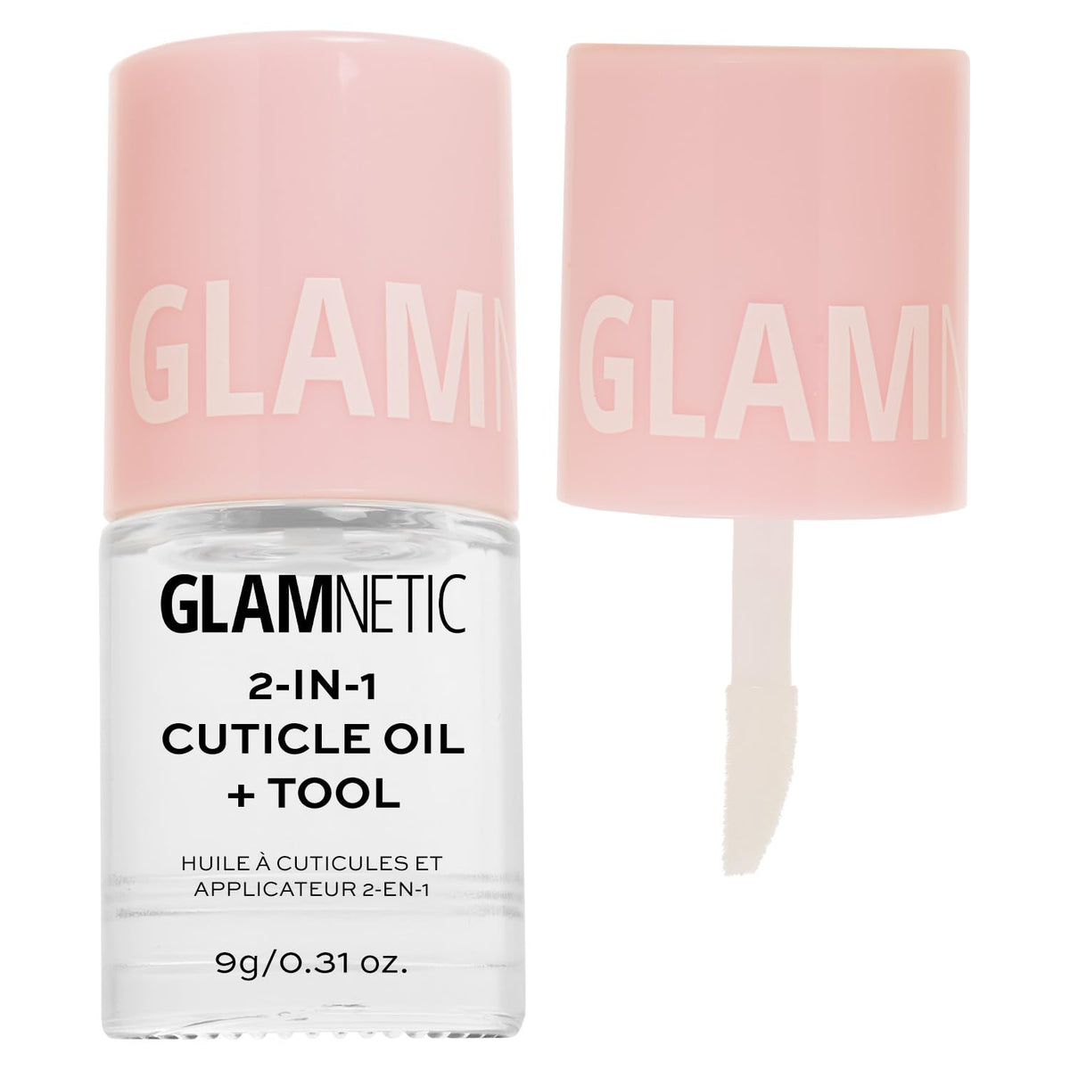 Glamnetic 2-in-1 Cuticle Oil | Nourishing Cuticle Serum & Cuticle Pusher For Healthy Nails |