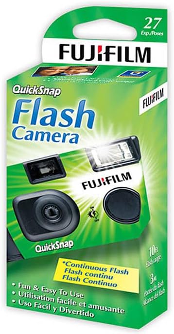 Fujifilm QuickSnap Flash 400 Disposable 35mm Camera • 2 Pack • 2 Hand Straps • BluebirdSales