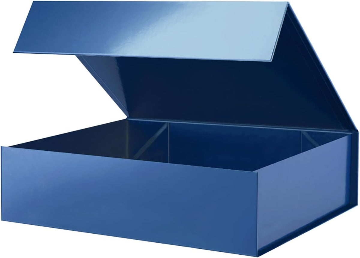 PACKHOME Large Gift Box 13.5x10x3.5 Inches, Sturdy Shirt Box with Magnetic Lid for Multiple