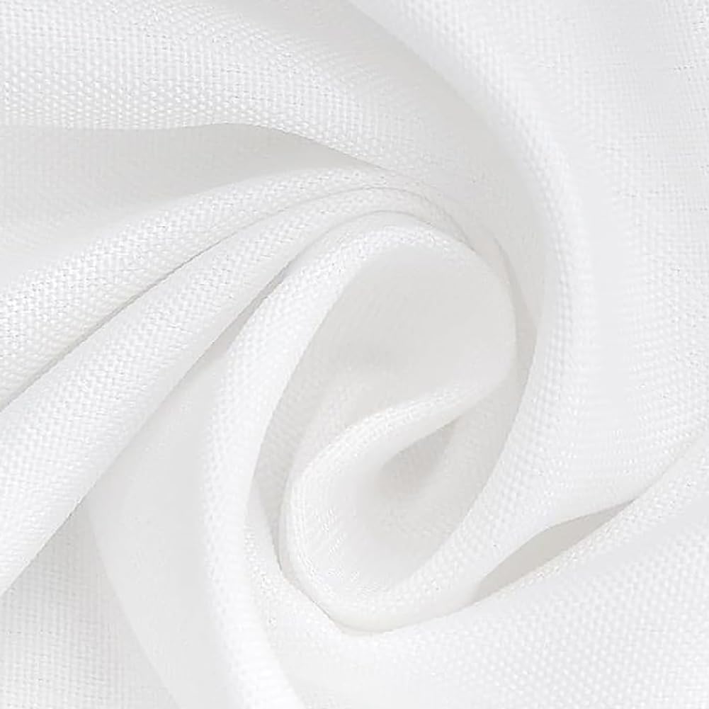 FINDYOU 10 Pack White Table Cloth Rectangle Table 60 x 102 Inch Tablecloths for 6 Foot Rectangle