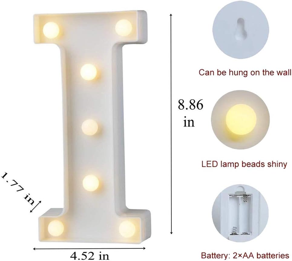MUMUXI Marquee Light Up Letters | Large Light Up Numbers | Battery Powered and Bright with Every