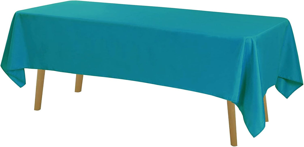 Rectangle Tablecloth 60x120 inch Washable Polyester Fabric Table Cloth for Wedding Party Dining