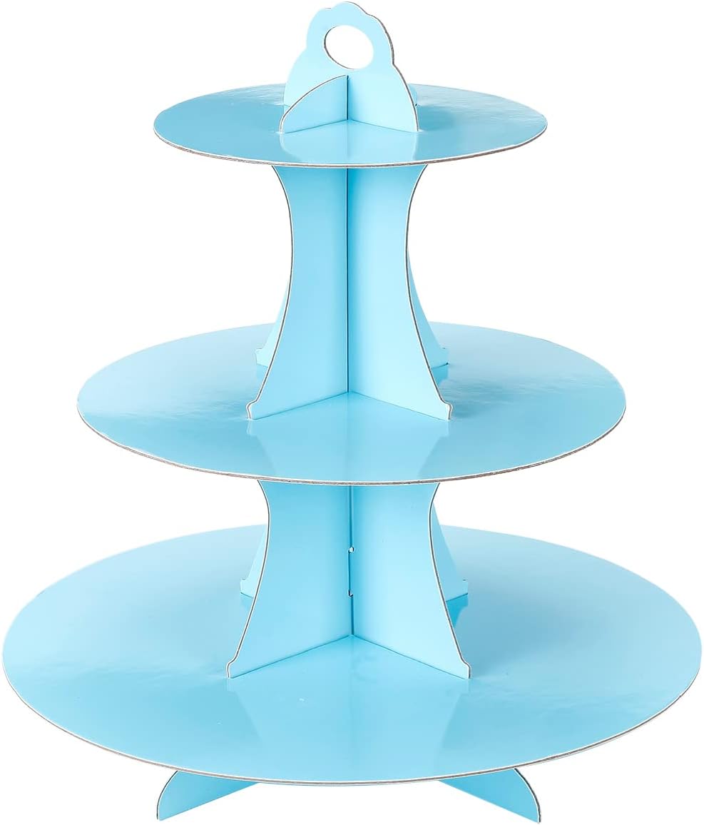 3-Tier Cupcake Stand, Cake Stand holder, Tiered DIY Cupcake Stand Tower for Dessert Table Displays