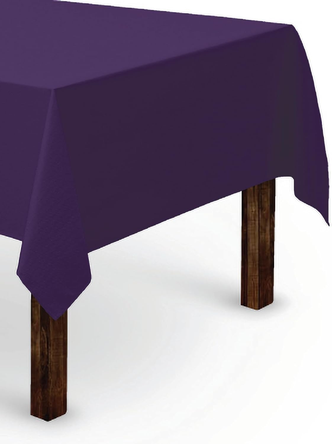 Gee Di Moda Rectangle Tablecloth - 60 x 84 Inch Purple Table Cloth for 5 Foot Rectangle Table