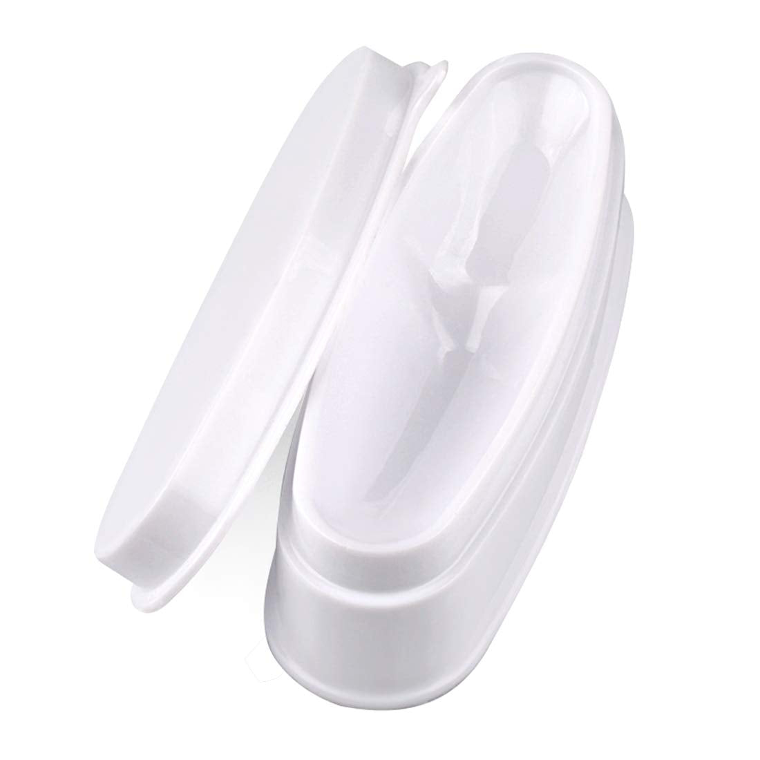 ABS Durable Easy French Dip Tray Dipping Powder Container Dual Use for Short Extended Nails Molding