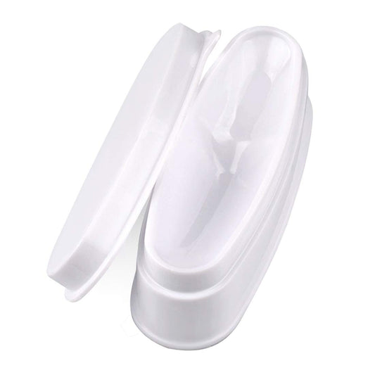 ABS Durable Easy French Dip Tray Dipping Powder Container Dual Use for Short Extended Nails Molding