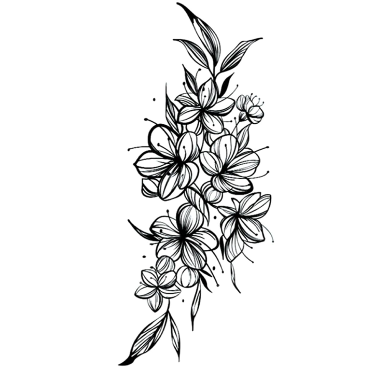 INKARTLINK Tattoo Tech, 2 Sheets Large Semi Permanent Tattoo, Adult Art Design Temporary Tattoos
