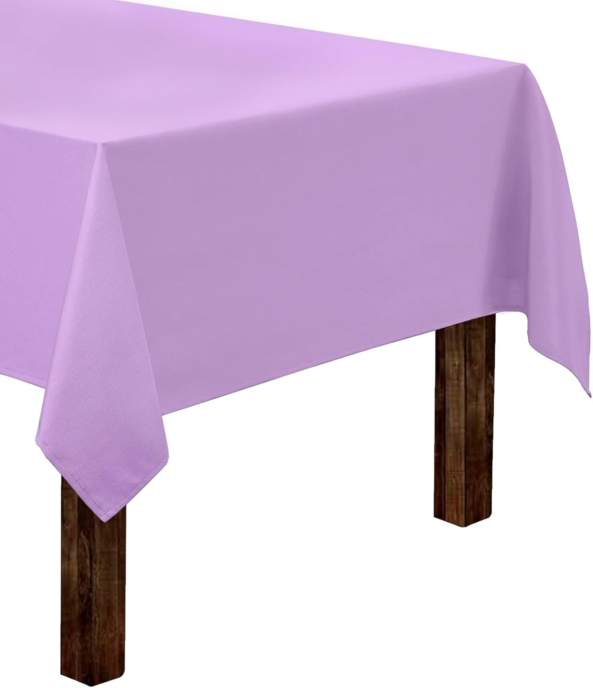 Gee Di Moda Rectangle Tablecloth - 60 x 84 Inch Lavender Table Cloth for 5 Foot Rectangle Table
