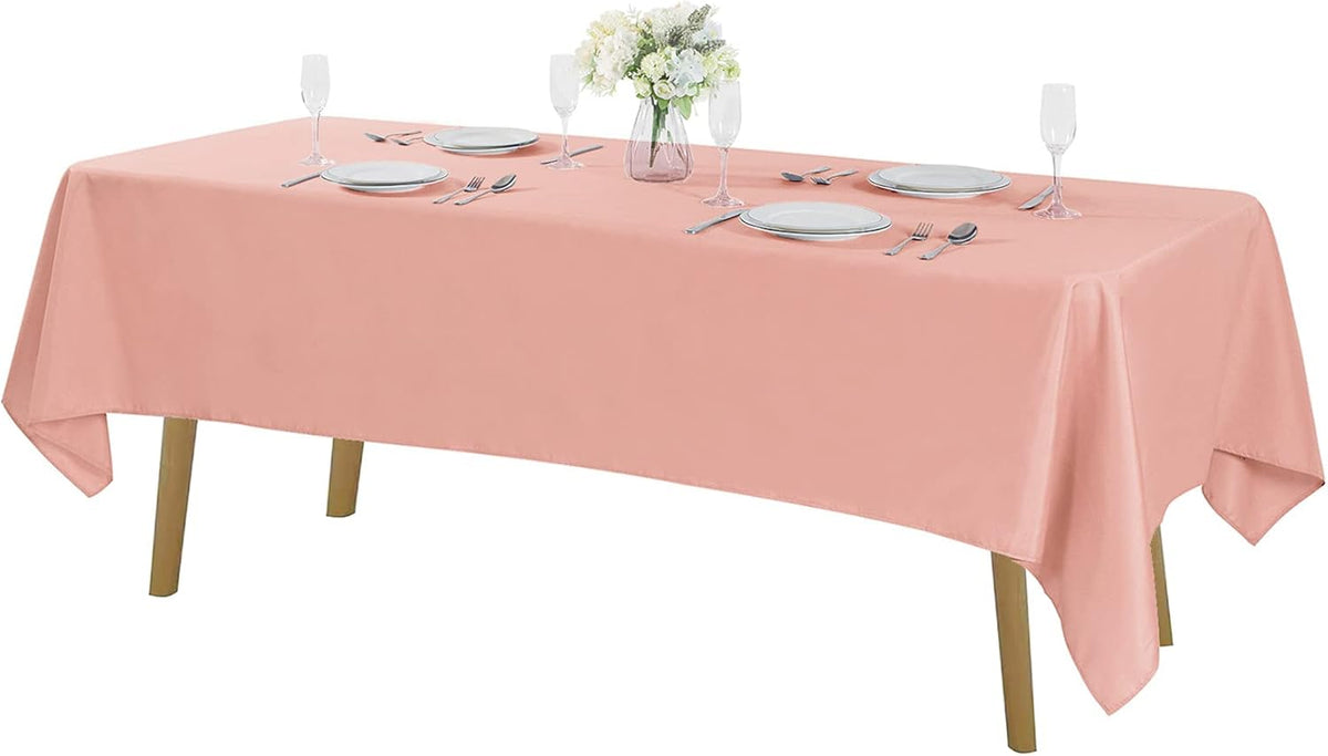 Rectangle Tablecloth 60x102 inch Washable Polyester Fabric Table Cloth for Wedding Party Dining