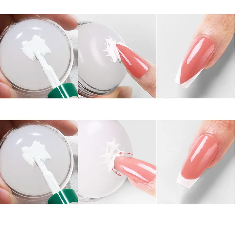Nail Art Stamper - Clear Silicone Stamper with Scraper, Transparent Jelly for DIY Manicure & Nail