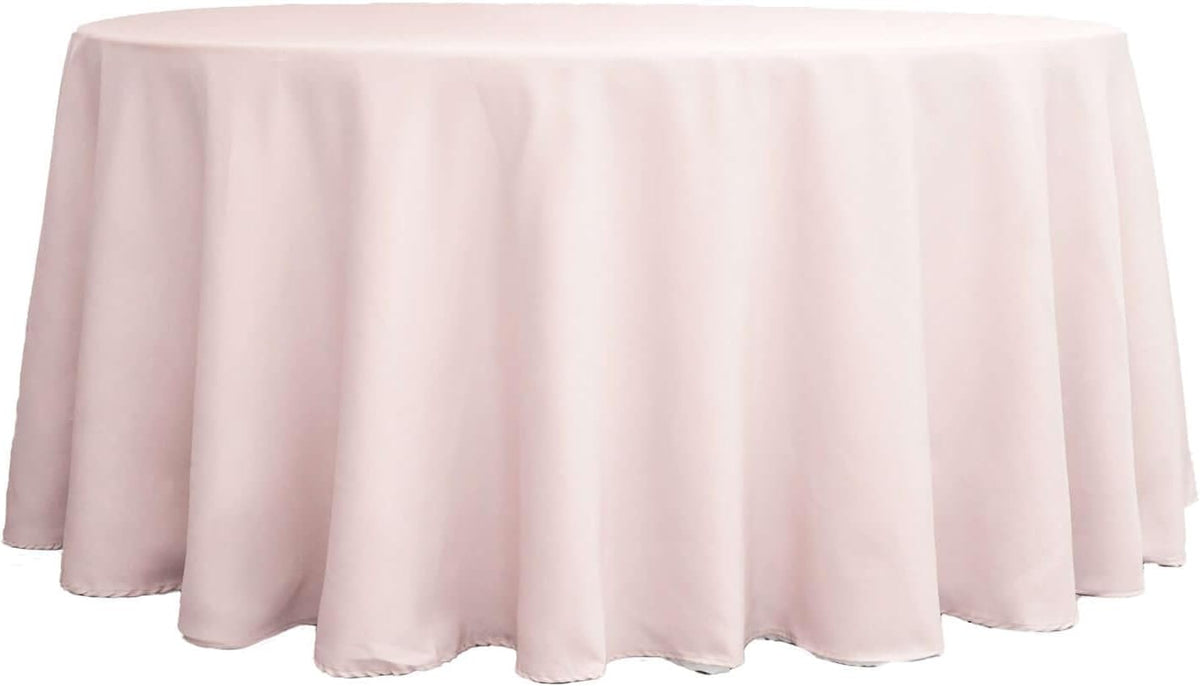 Efavormart Round Tablecloth, 132 Inch Stain & Wrinkle Resistant Washable Table Cloth, Decorative