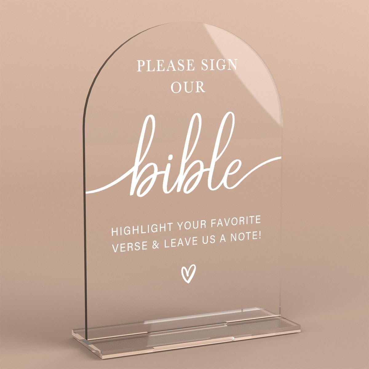 Acrylic Wedding Sign Wedding Signs for Ceremony Please Sign Our Bible Sign for Wedding Modern
